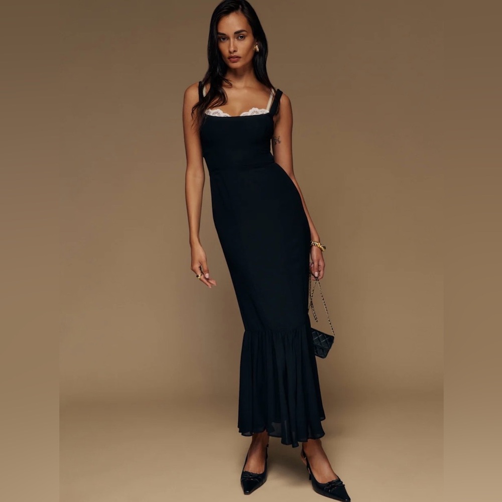 Reformation Irisa Dress Black - Size 2